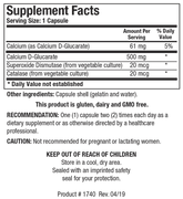 Ca D-Glucarate (Hormone, Detox)
